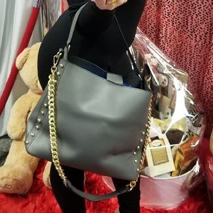 STUDDED TWO PIECE BAG